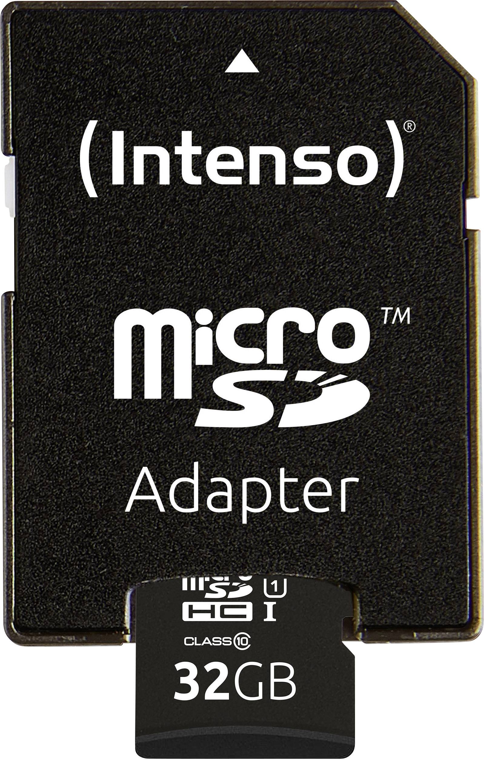 Intenso Professional microSDHC-Karte 32GB Class 10, UHS-I inkl. SD-Adapter