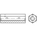 TOOLCRAFT 136584 Sechskantspannschlossmutter M36 Stahl galvanisch verzinkt DIN 1479 1St.