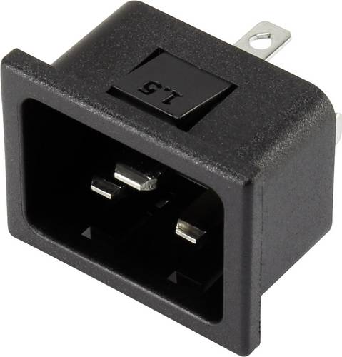 TRU COMPONENTS 1365770 Kaltgeräte-Steckverbinder Stecker, Einbau vertikal Gesamtpolzahl: 2 + PE 16