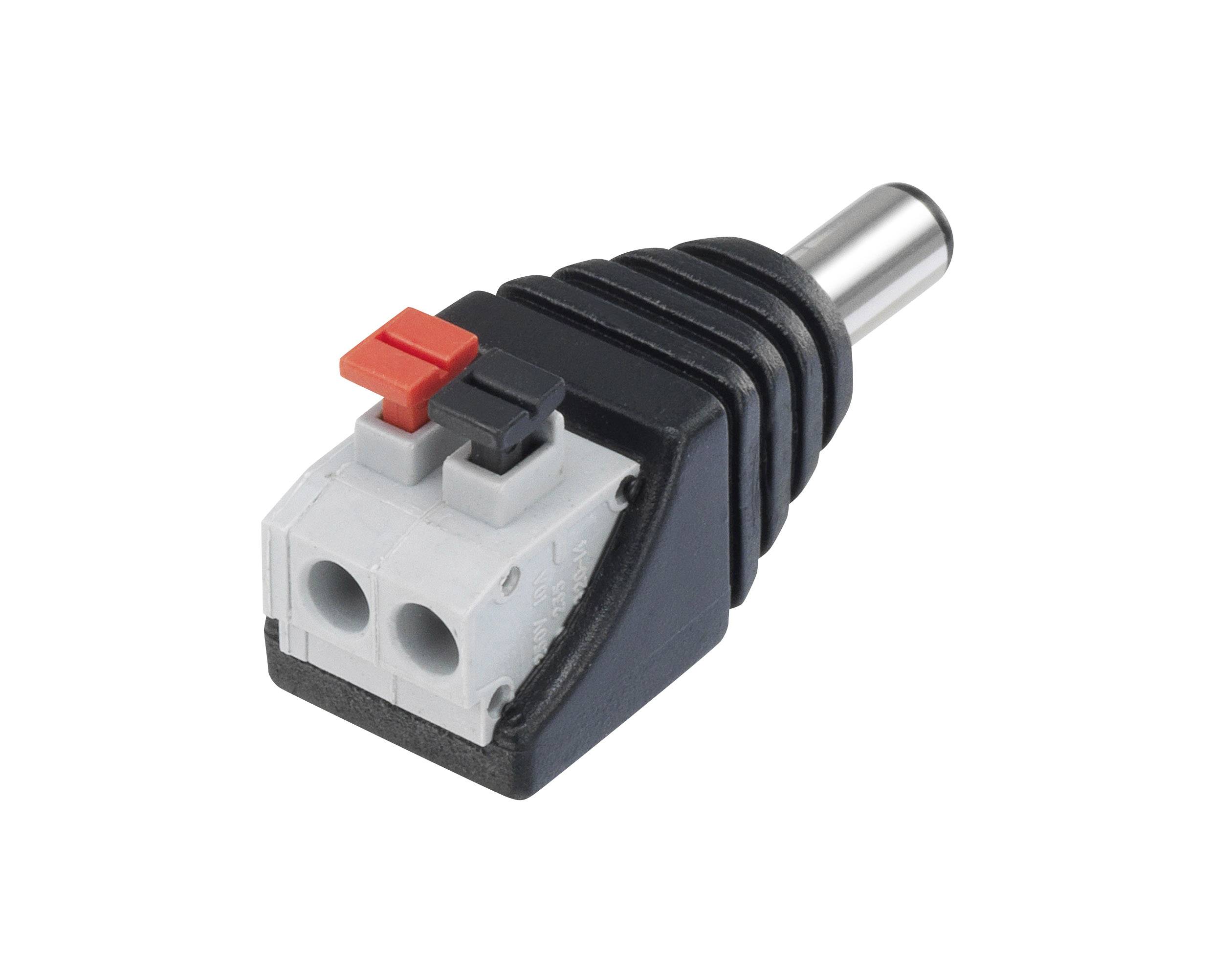 TRU COMPONENTS QT-DC2.1M Schwachstromverbinder Stecker, gerade 5.5mm 2.1mm 1St.