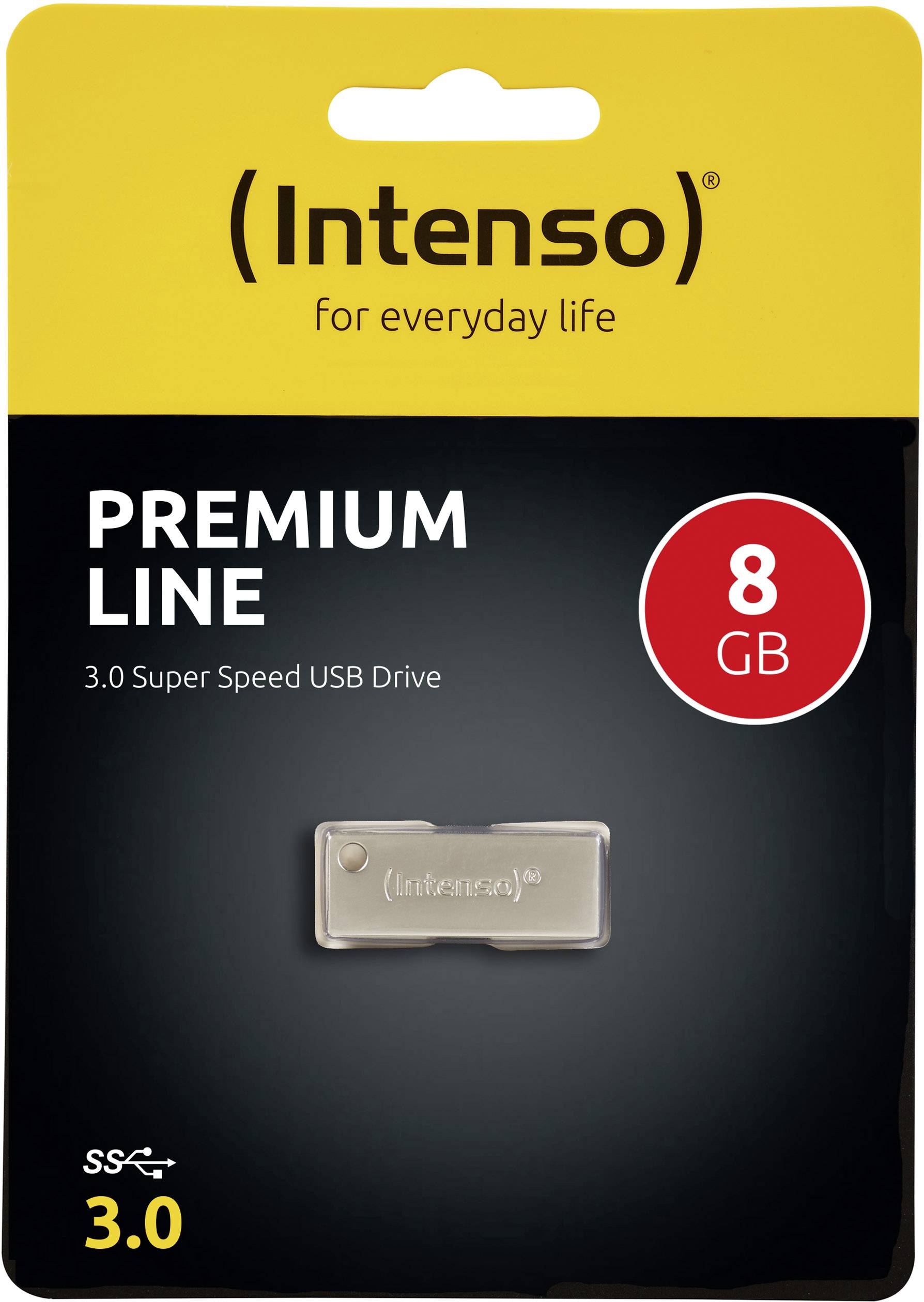 Intenso Premium Line USB-Stick 8 GB Silber 3534460 USB-A (USB 3.2 Gen 1)
