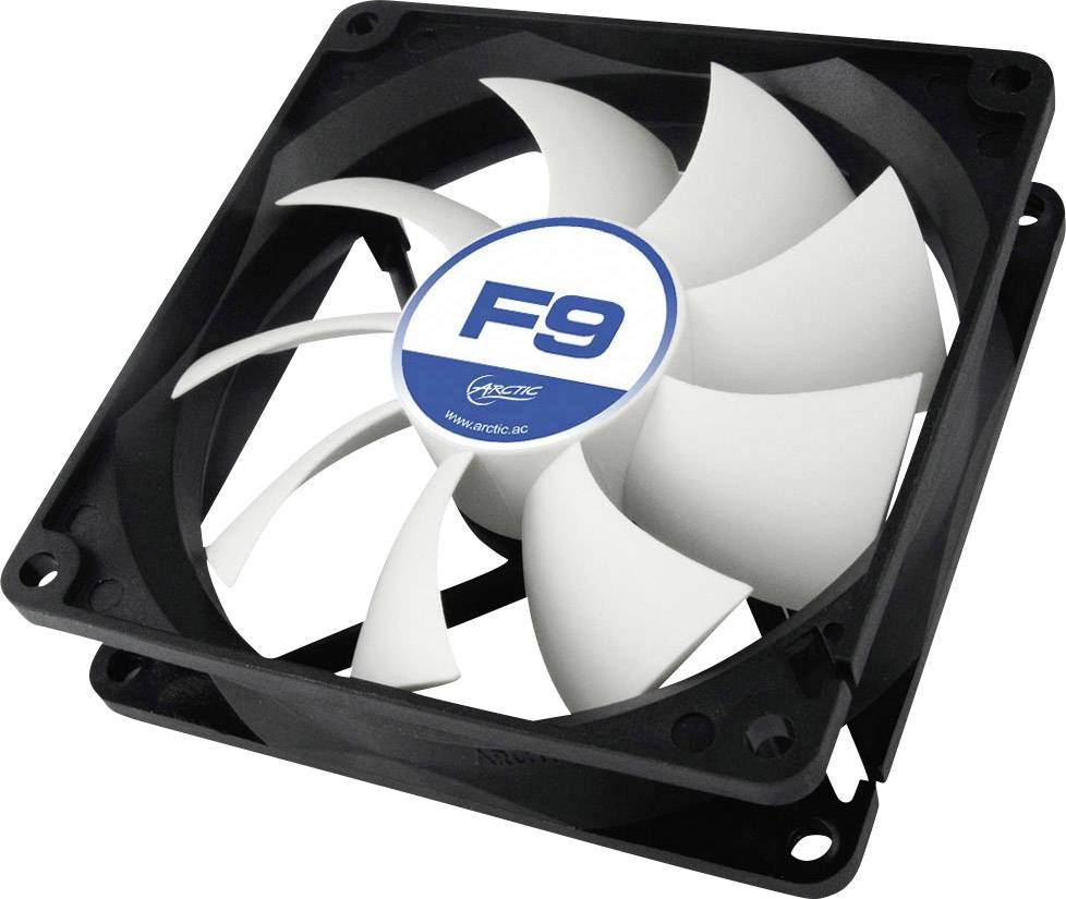Arctic F9 PC-Gehäuse-Lüfter Schwarz, Weiß (B x H x T) 92 x 92 x 25 mm