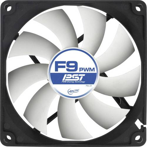 Arctic F9 PWM PST PC-Gehäuse-Lüfter Schwarz, Weiß (B x H x T) 92 x 92 x 25mm