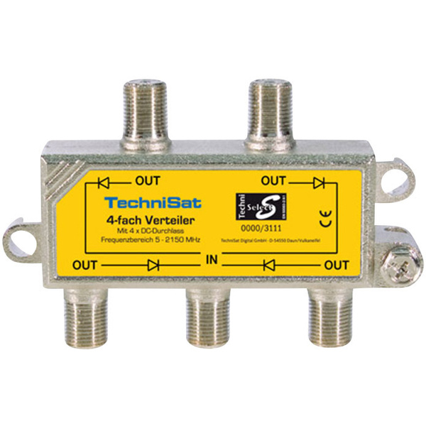 TechniSat 0000/3111 SAT-Verteiler 4-fach