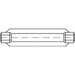 TOOLCRAFT 136624 Turnbuckle sleeve M12 Steel hot-dip galvanized DIN 1480 1 pc(s)