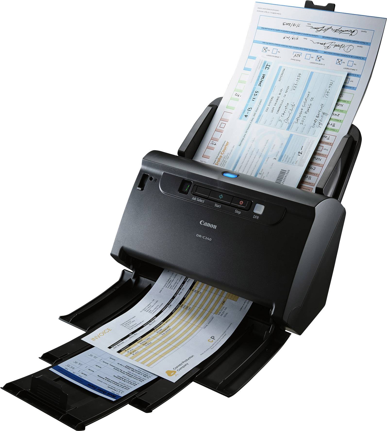 Canon imageFORMULA DR-C240 - Dokumentenscanner - CMOS / CIS - Duplex - Legal - 600 dpi x 600 dpi - bis zu 45 Seiten/Min.