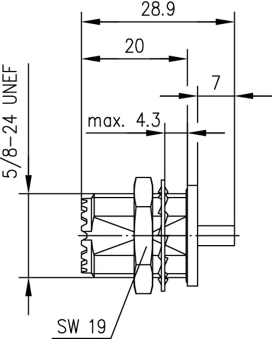 Telegärtner J01041A0004 J01041A0004 UHF-Steckverbinder Buchse, Einbau 50 Ω 1 St.