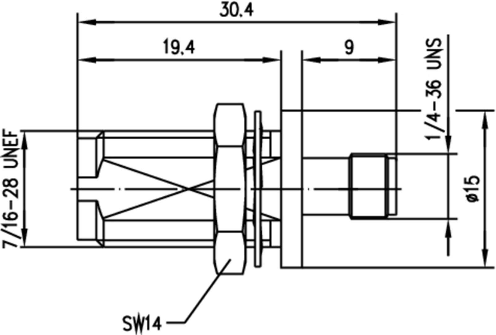 Telegärtner 100023868 100023868 Koax-Adapter TNC-Buchse - SMA-Buchse 1St.