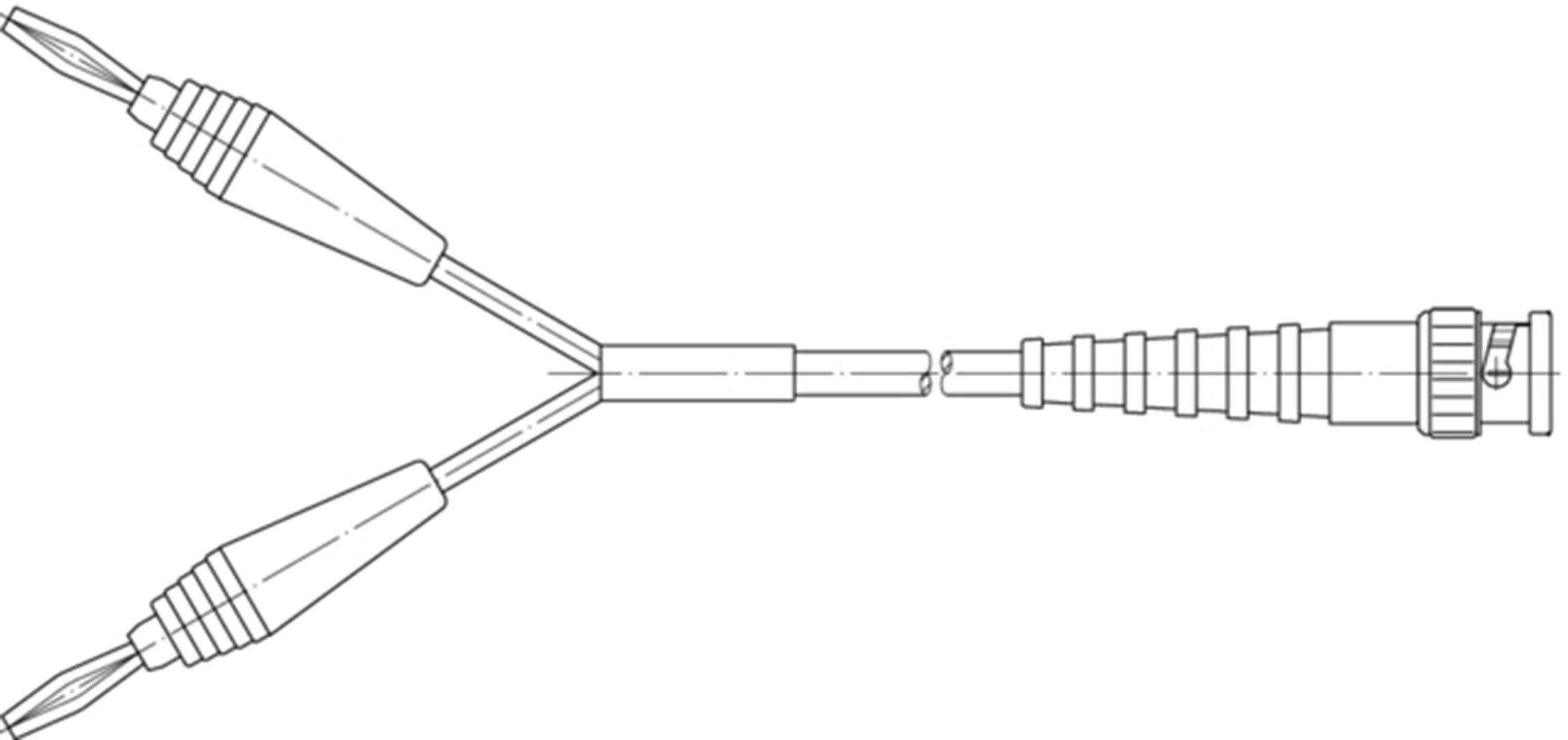 Telegärtner 100009738 BNC-Messleitung 0.50m Schwarz