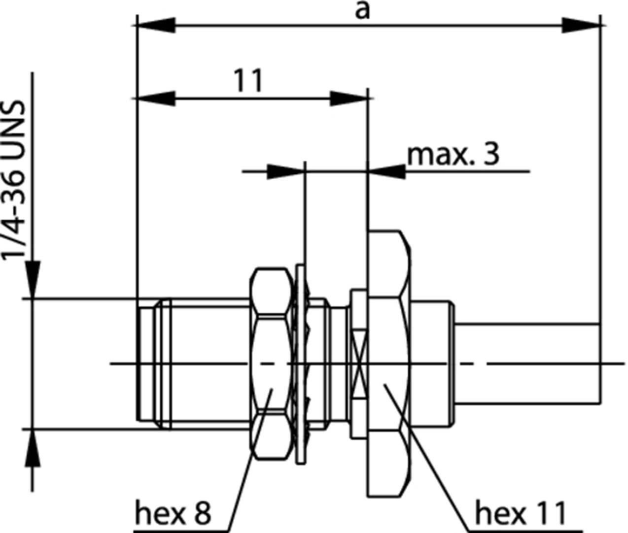 Telegärtner J01151A0011 J01151A0011 SMA-Steckverbinder Buchse, Einbau 50 Ω 1 St.