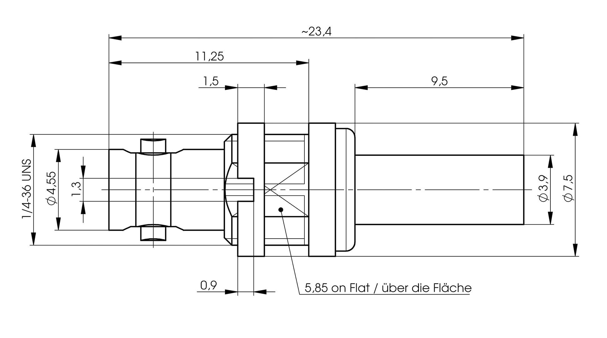 Telegärtner 100025064 100025064 BNC-Steckverbinder Buchse, Einbau 75 Ω 1 St.