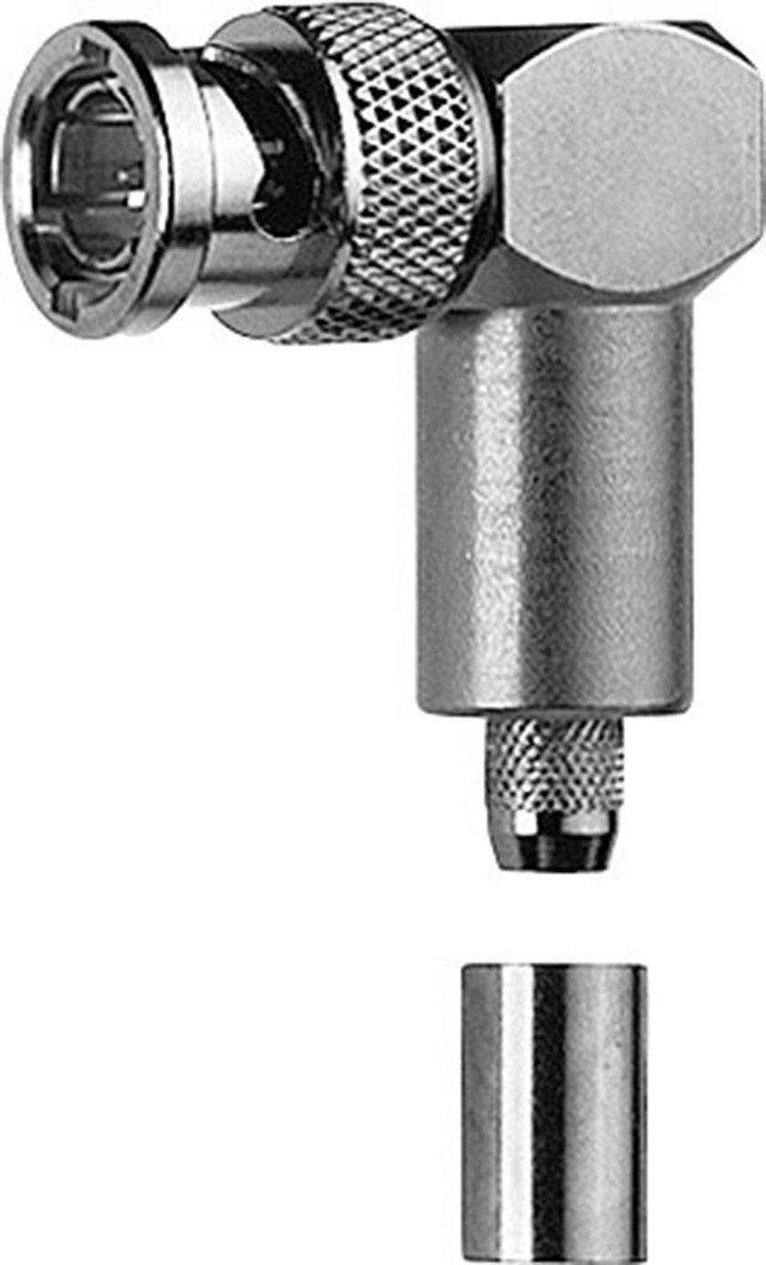Telegärtner 100023308 100023308 BNC-Steckverbinder Stecker, gewinkelt 50Ω 1St.
