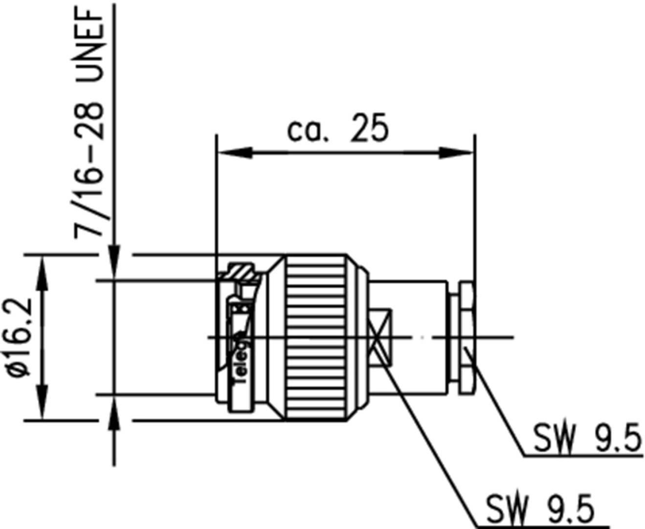Telegärtner 100023702 100023702 TNC-Steckverbinder Stecker, gerade 50 Ω 1 St.