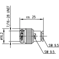 Telegärtner 100023702 100023702 TNC-Steckverbinder Stecker, gerade 50 Ω 1 St. Telegärtner 100023702 100023702 TNC-Steckverbinder Stecker, gerade 50 Ω 1 St.