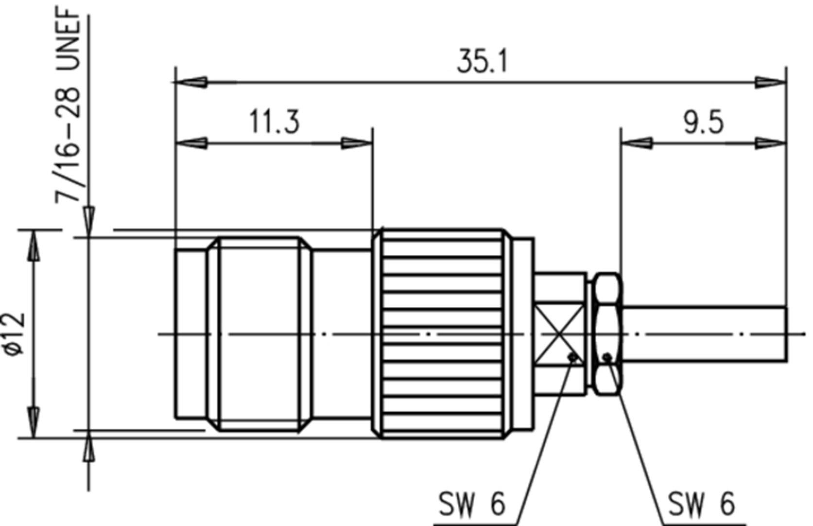 Telegärtner 100023795 100023795 TNC-Steckverbinder Buchse, gerade 50Ω 1St.