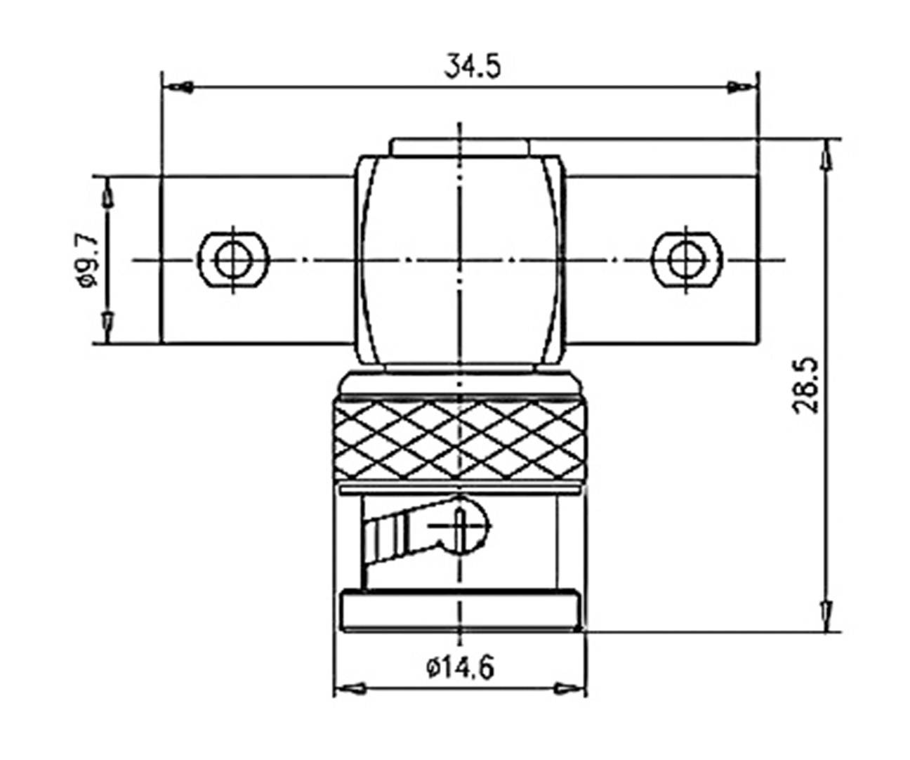 Telegärtner 100023596 100023596 BNC-Adapter BNC-Stecker - BNC-Buchse, BNC-Buchse 1St.