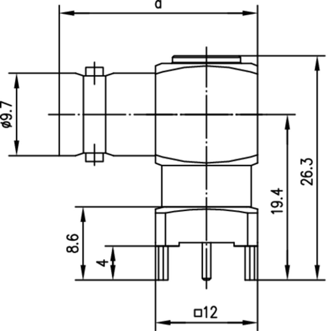 Telegärtner 100023376 100023376 BNC-Steckverbinder Buchse, Einbau horizontal 50Ω 1St.