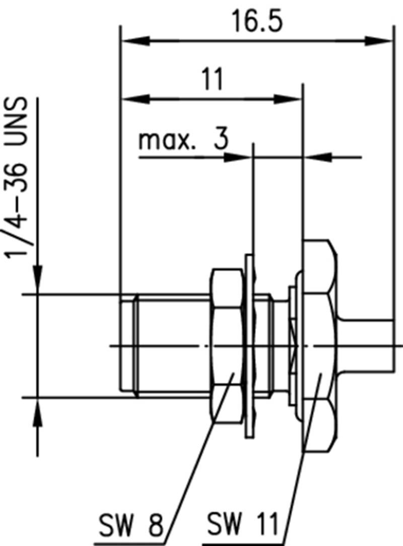 Telegärtner 100024675 100024675 SMA-Steckverbinder Buchse, Einbau 50Ω 1St.