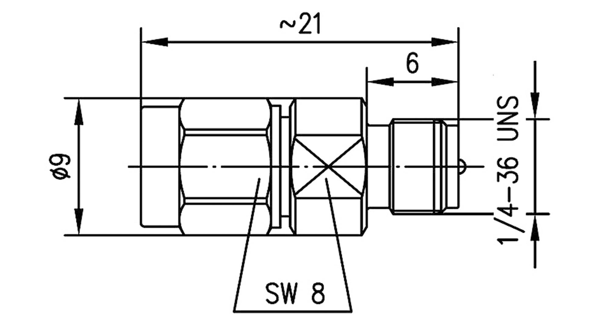 Telegärtner 100024824 100024824 Koax-Adapter SMA-Stecker - SMA-Reverse-Buchse 1St.