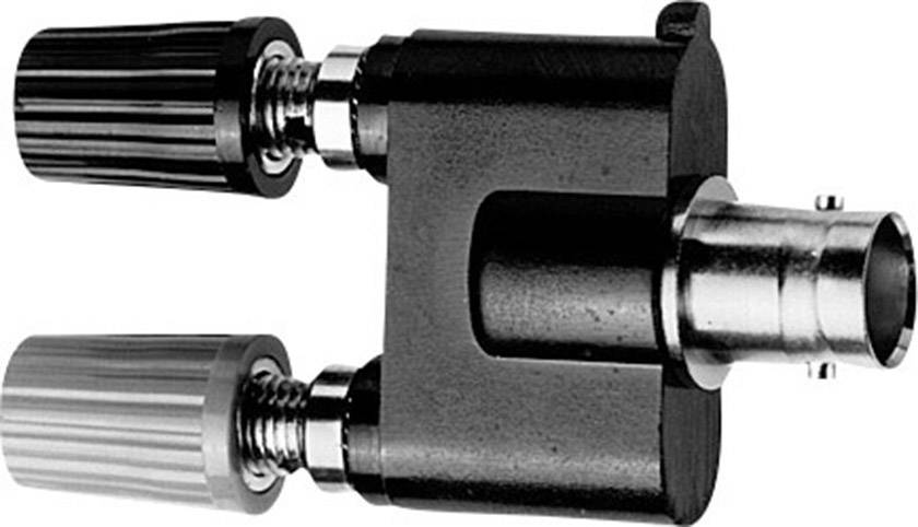 Telegärtner 100023660 Messadapter BNC-Buchse - Buchse 4 mm, Buchse 4mm Schwarz, Rot