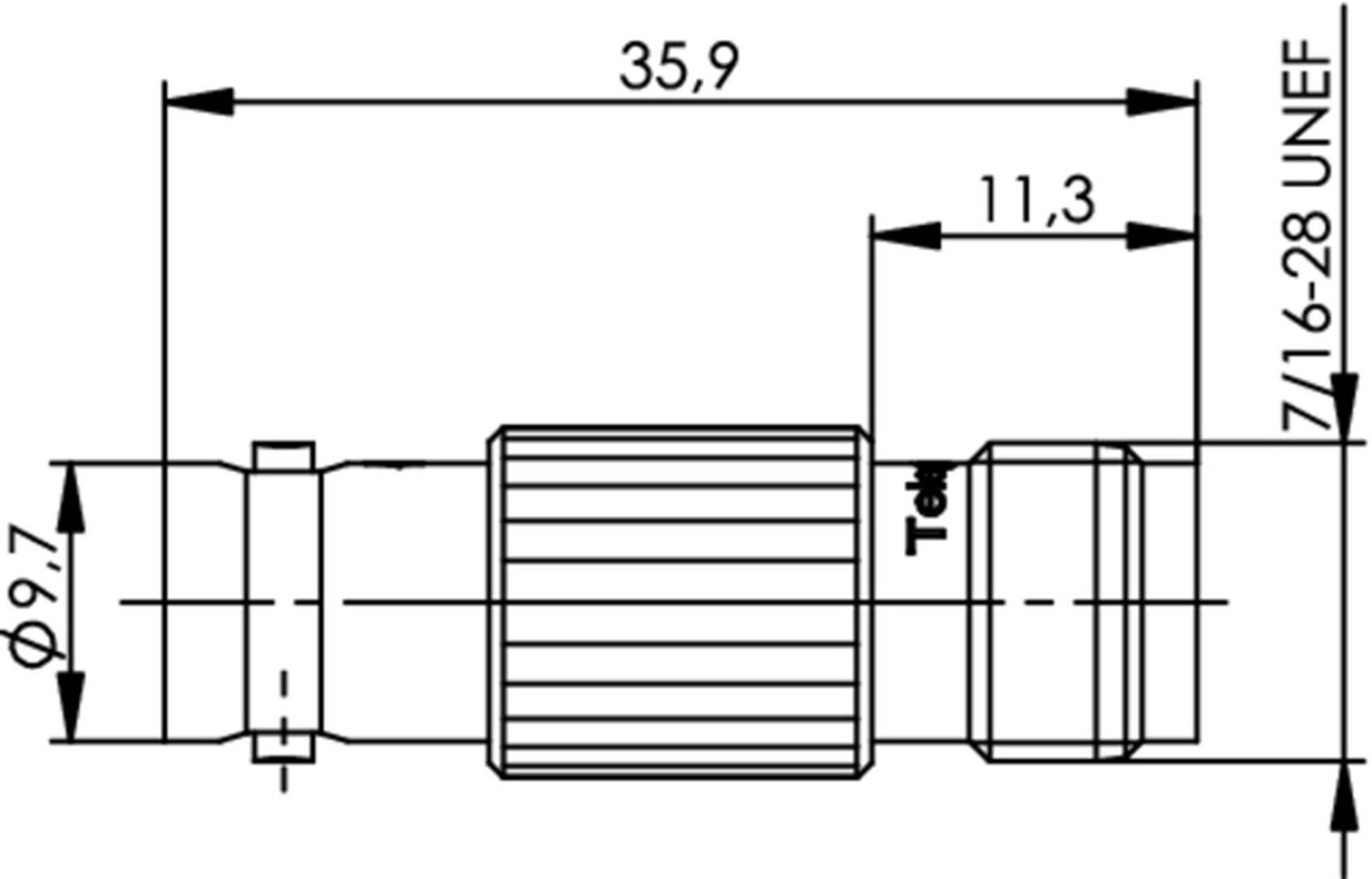 Telegärtner 100023635 100023635 Koax-Adapter BNC-Buchse - TNC-Buchse 1St.