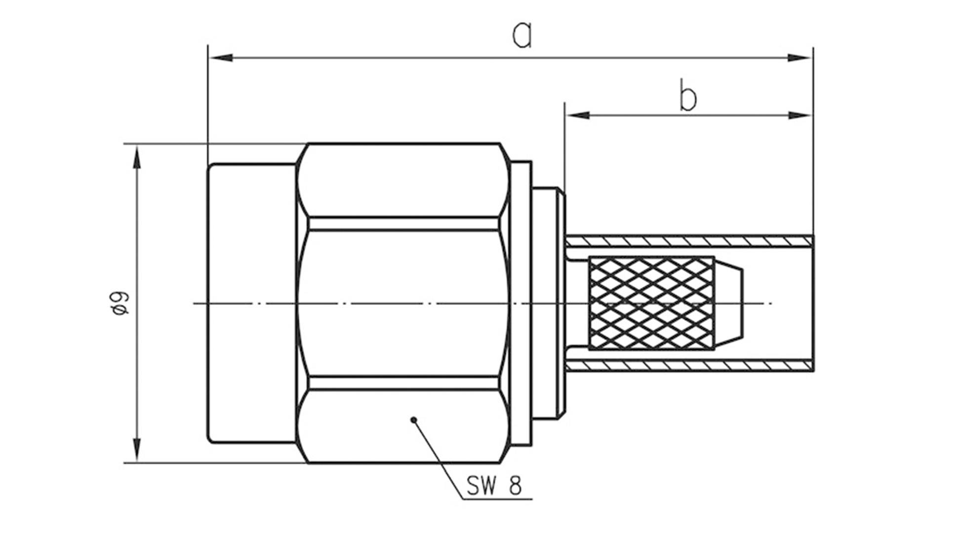 Telegärtner 100024597 100024597 SMA-Steckverbinder Stecker, gerade 50Ω 1St.