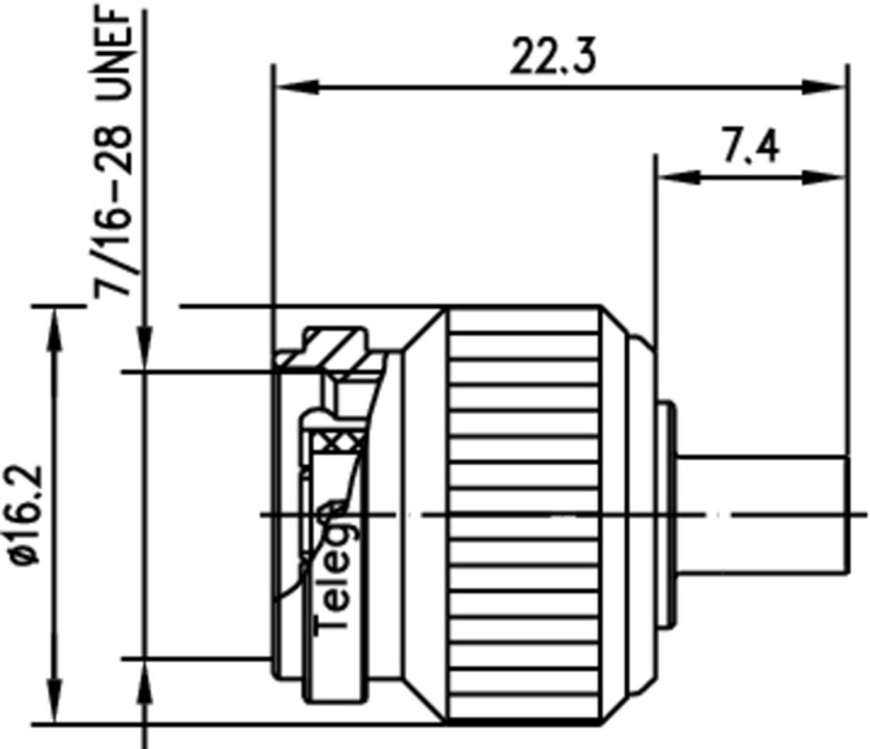 Telegärtner 100023701 100023701 TNC-Steckverbinder Stecker, gerade 50Ω 1St.