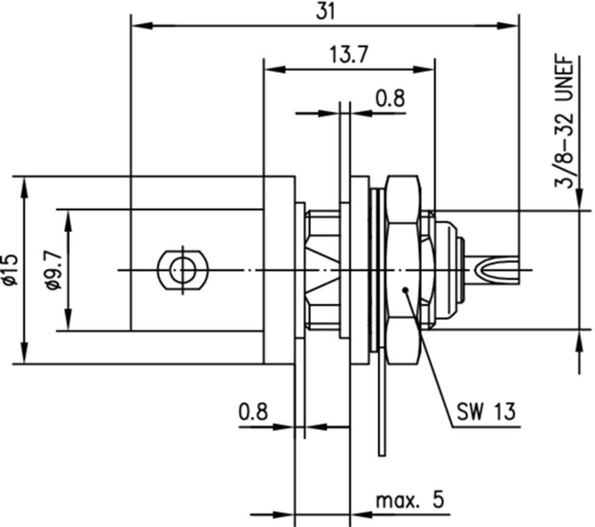 Telegärtner J01003E1286 J01003E1286 BNC-Steckverbinder Buchse, Einbau 75 Ω 1 St.