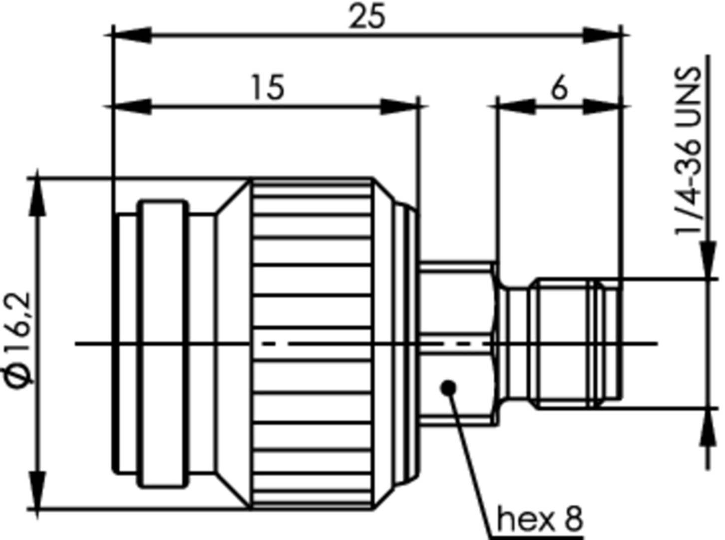 Telegärtner 100023871 100023871 Koax-Adapter TNC-Stecker - SMA-Buchse 1St.