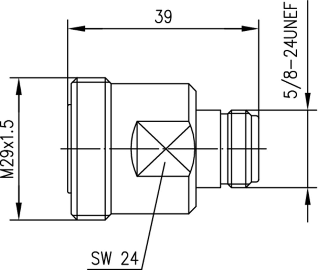 Telegärtner 100024510 100024510 Koax-Adapter 7-16-DIN-Buchse - N-Buchse 1St.