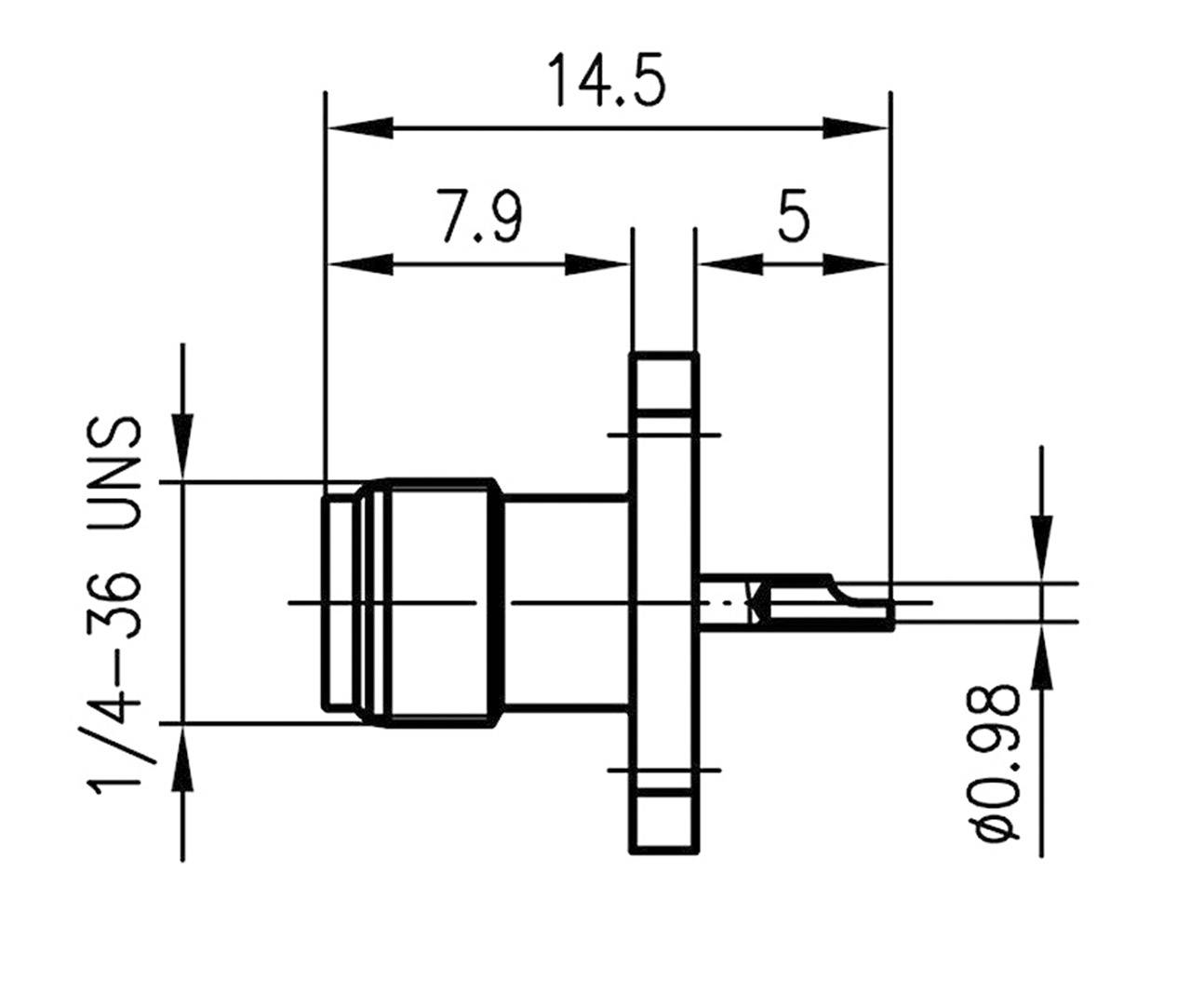 Telegärtner 100024709 100024709 SMA-Steckverbinder Flanschbuchse 50Ω 1St.