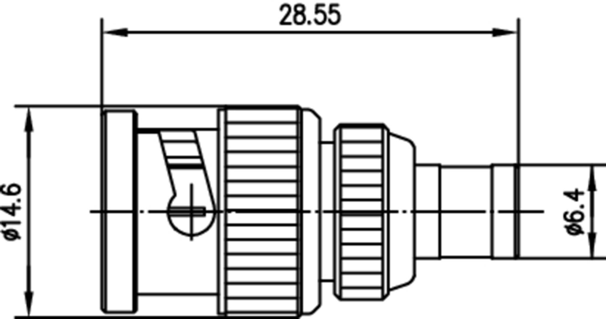 Telegärtner 100023687 100023687 Koax-Adapter BNC-Stecker - SMB-Buchse 1St.