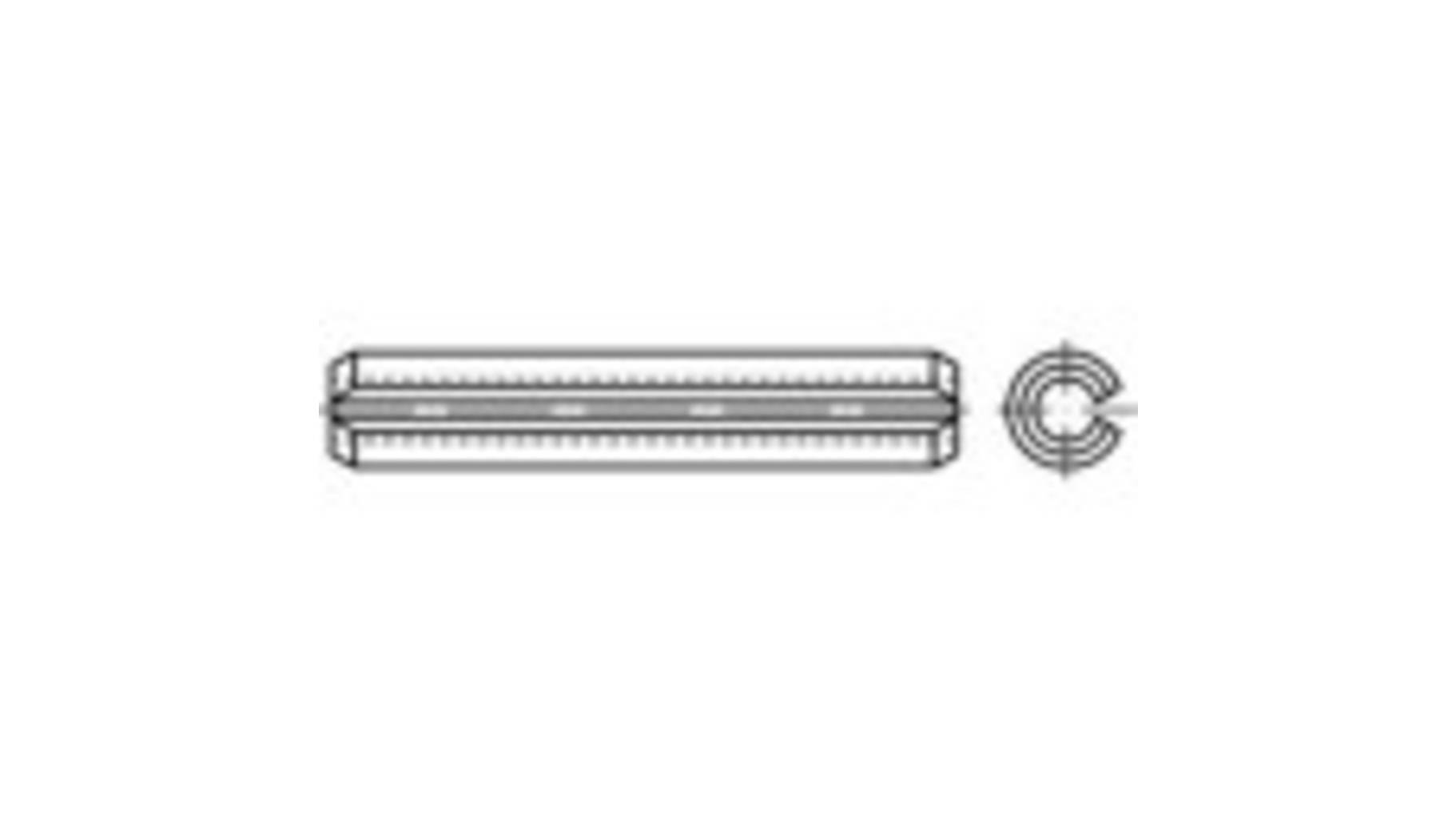 TOOLCRAFT 1068952 Spannstifte (Ø x L) 5mm x 26mm Edelstahl 50St. | voelkner