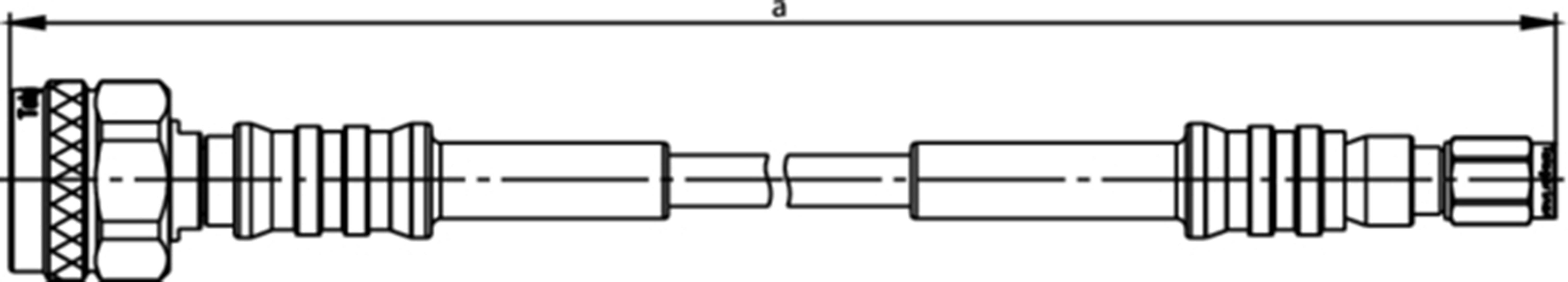 Telegärtner 100009567 Messleitung N-Stecker SMA-Stecker 1.00m Blau 1St.