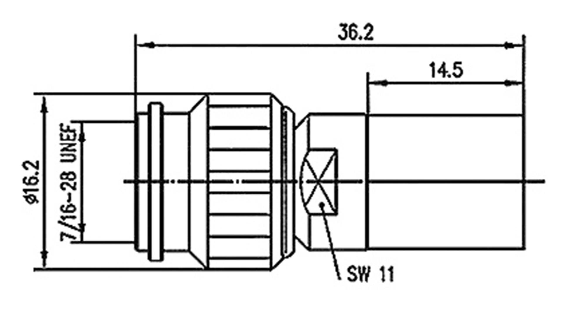 Telegärtner 100023713 100023713 TNC-Steckverbinder Stecker, gerade 50Ω 1St.