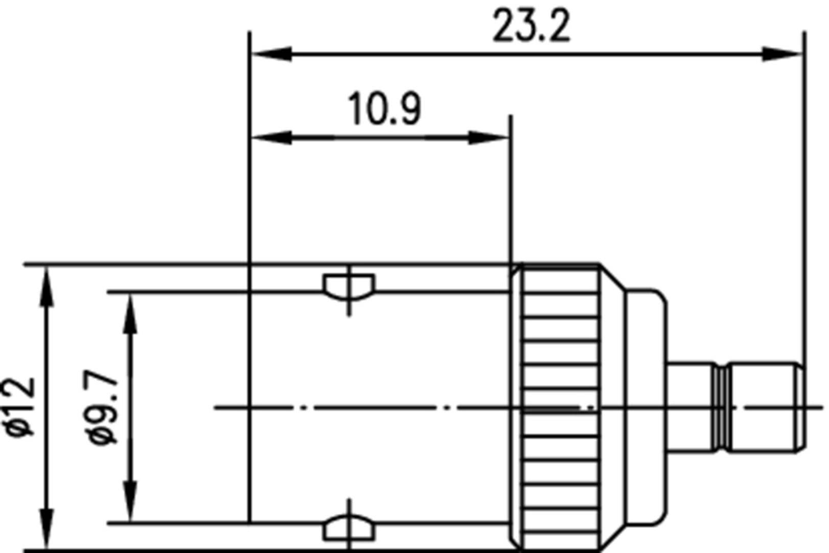 Telegärtner 100023688 100023688 Koax-Adapter BNC-Buchse - SMB-Stecker 1St.