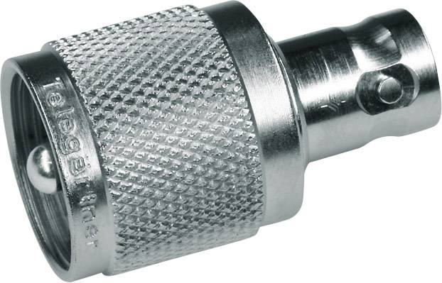 Silberner Stecknippel aus Metall mit strukturierter Oberfläche.