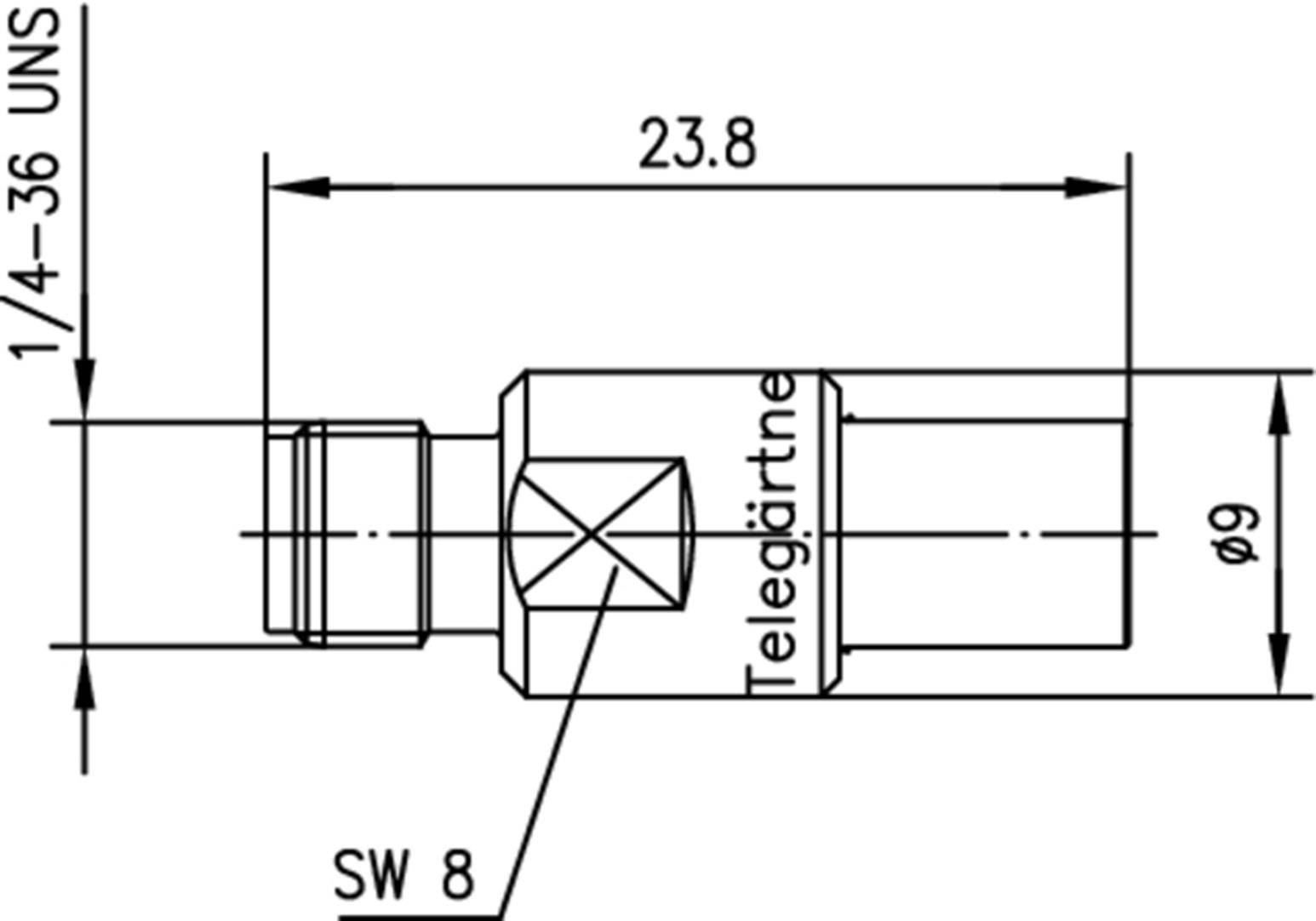 Telegärtner 100024808 100024808 Koax-Adapter SMA-Buchse - SMB-Buchse 1St.