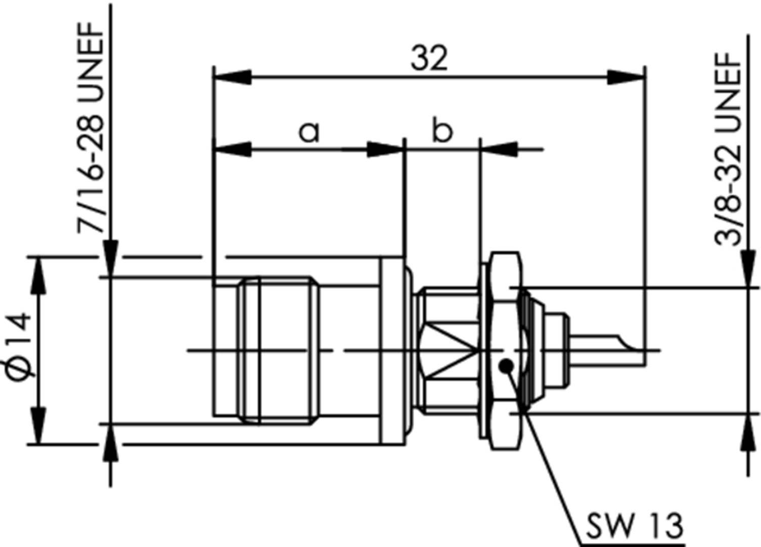 Telegärtner 100023790 100023790 TNC-Steckverbinder Buchse, Einbau 50Ω 1St.