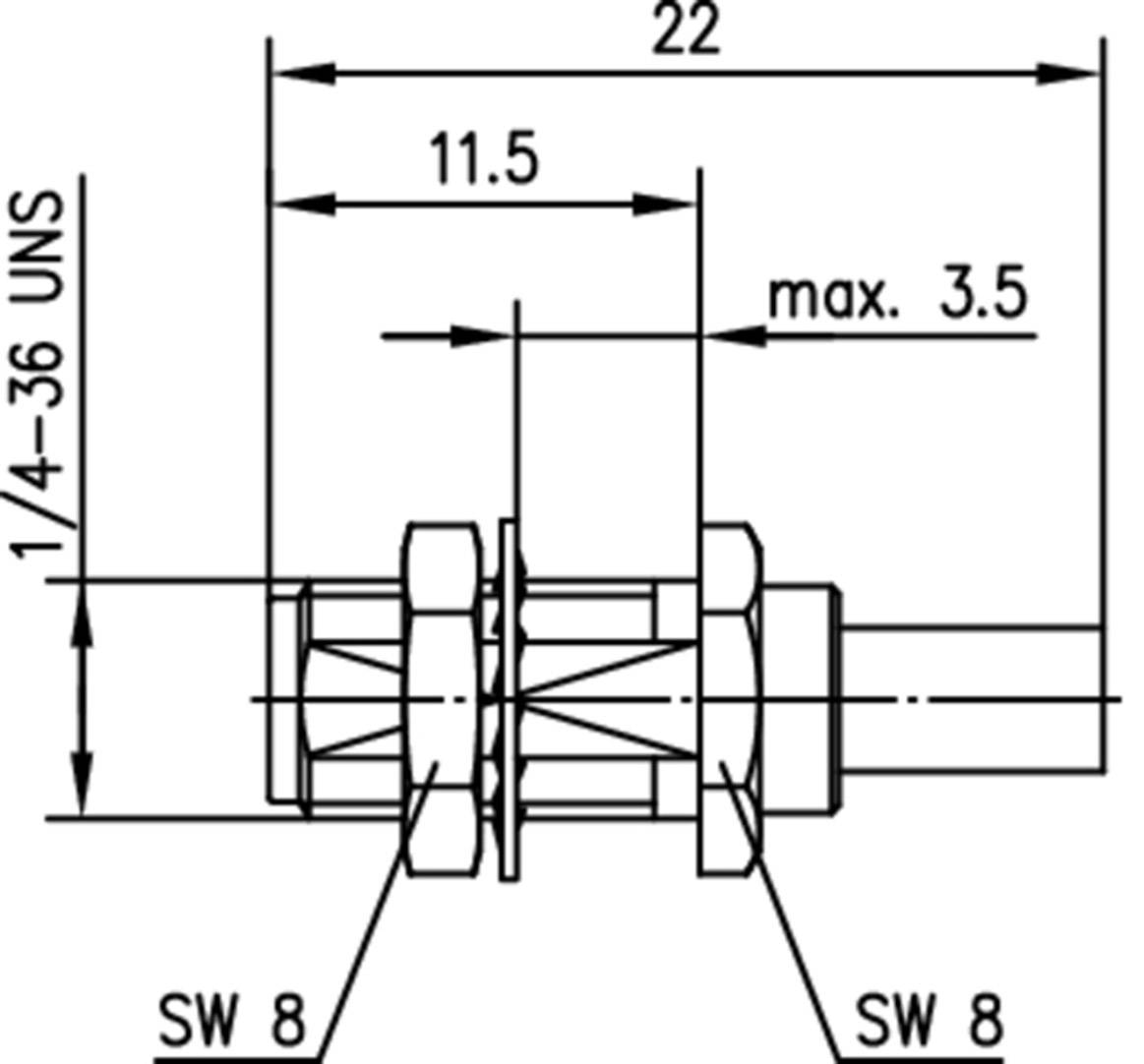 Telegärtner 100024706 100024706 SMA-Steckverbinder Buchse, Einbau 50Ω 1St.