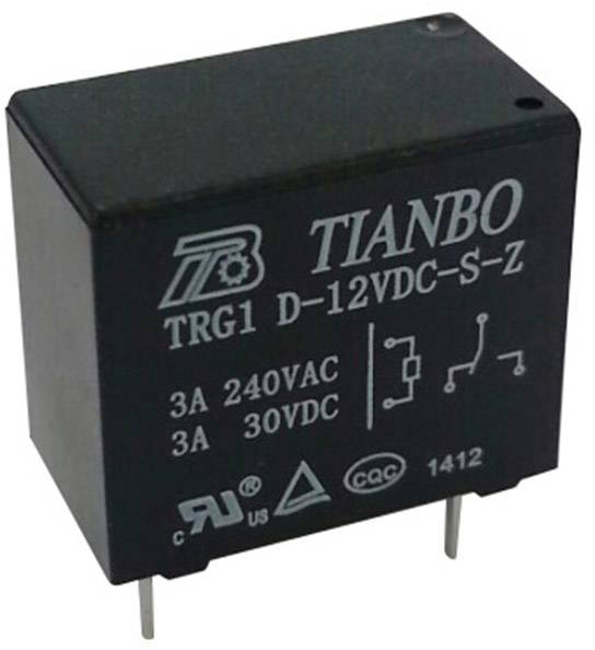 Tianbo Electronics TRG1 D-12VDC-S-Z Printrelais 12 V/DC 5 A 1 Wechsler
