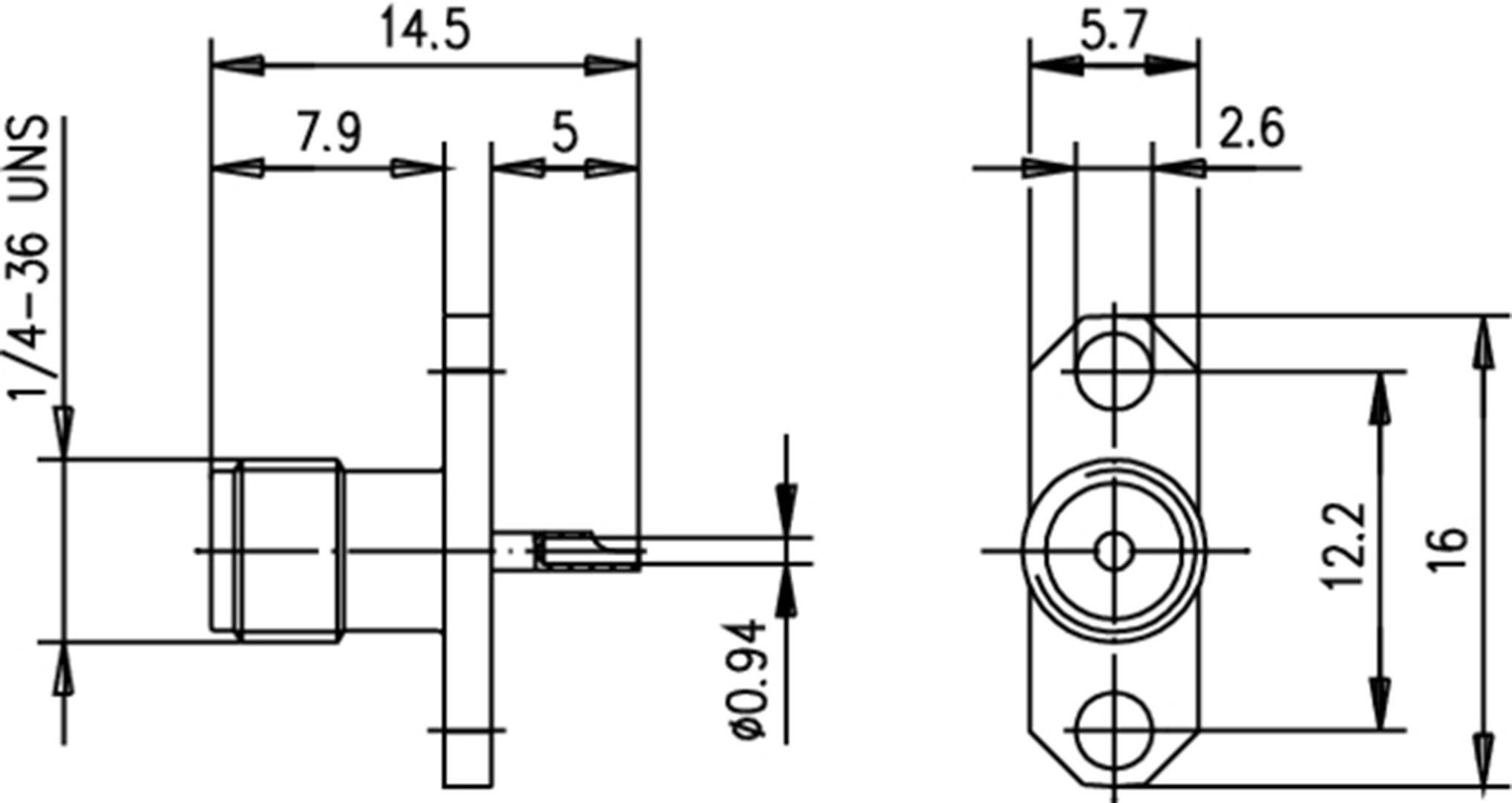Telegärtner 100024677 100024677 SMA-Steckverbinder Flanschbuchse 50Ω 1St.