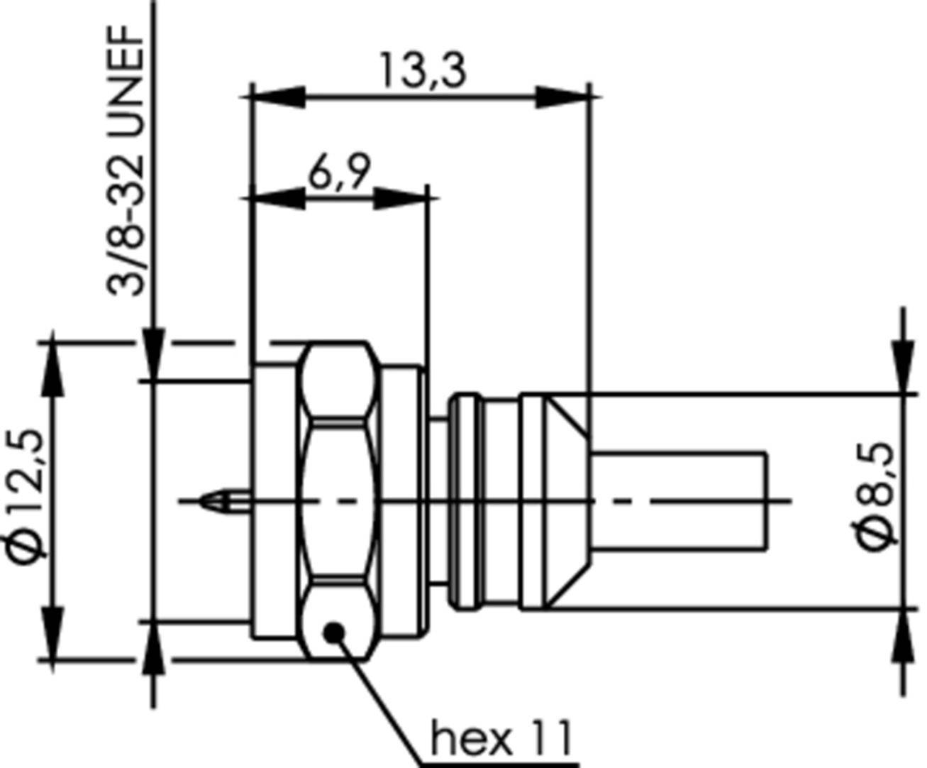 Telegärtner 100025626 100025626 F-Steckverbinder Stecker, gerade 75Ω 1St.