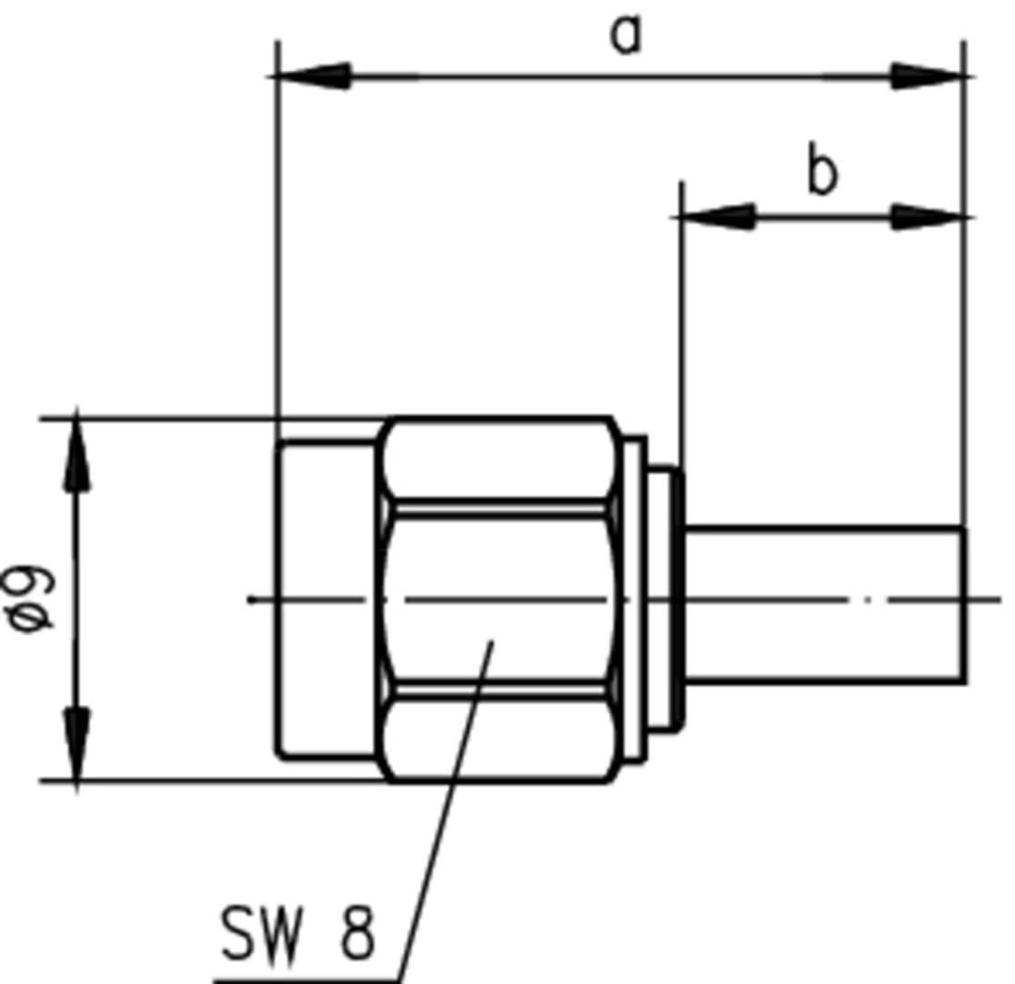 Telegärtner 100024600 100024600 SMA-Steckverbinder Stecker, gerade 50Ω