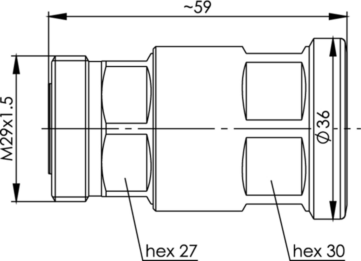 Telegärtner 100024463 100024463 7-16-DIN-Steckverbinder Buchse, gerade 50Ω 1St.