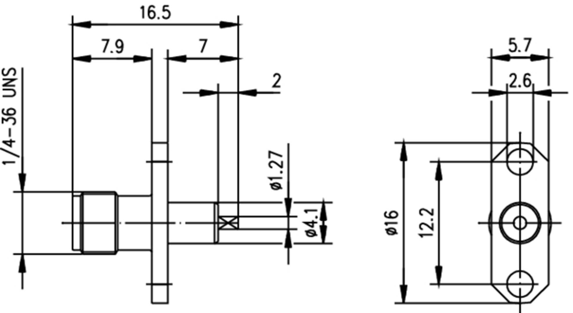 Telegärtner 100024707 100024707 SMA-Steckverbinder Flanschbuchse 50 Ω 1 St.