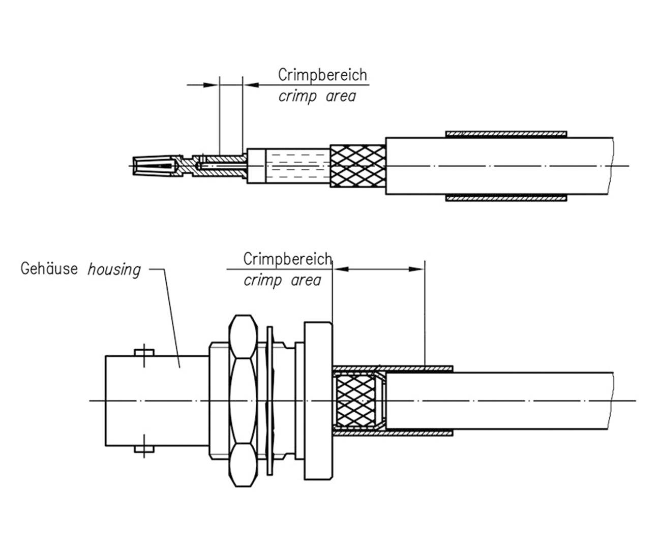 Telegärtner 100023533 100023533 BNC-Steckverbinder Buchse, Einbau 75Ω 1St.