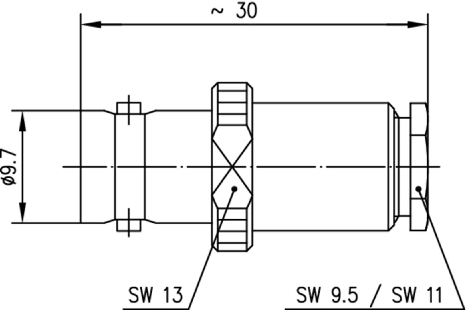 Telegärtner J01001A1226 J01001A1226 BNC-Steckverbinder Buchse, gerade 50 Ω 1 St.