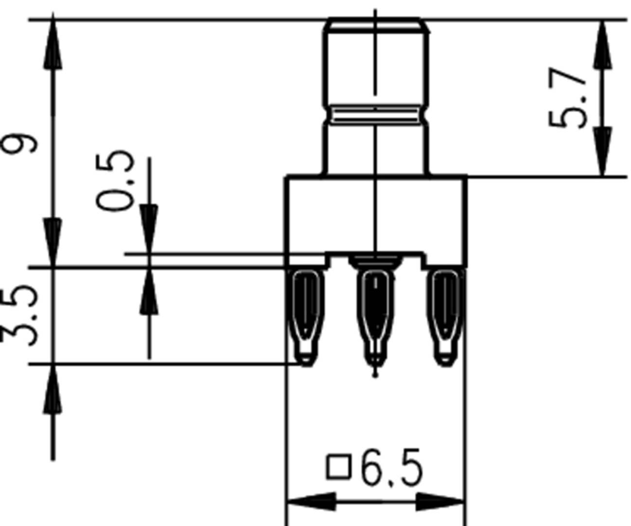 Telegärtner 100024856 100024856 SMB-Steckverbinder Stecker, Einbau vertikal 50Ω 1St.