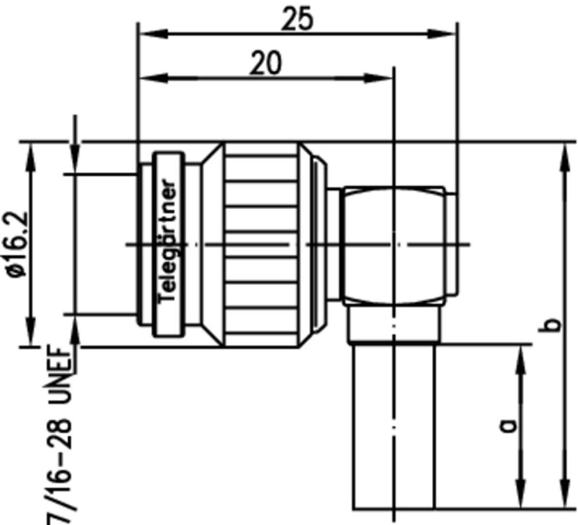 Telegärtner 100023697 100023697 TNC-Steckverbinder Stecker, gewinkelt 50Ω 1St.